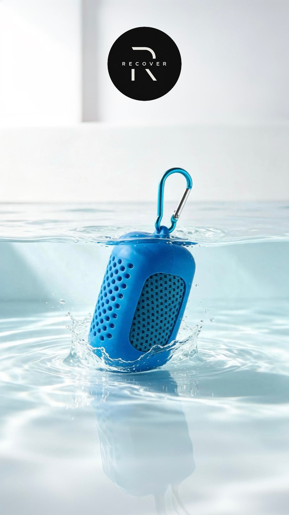 Recover Cooling Towel — Instant Chill, Clip-On Case