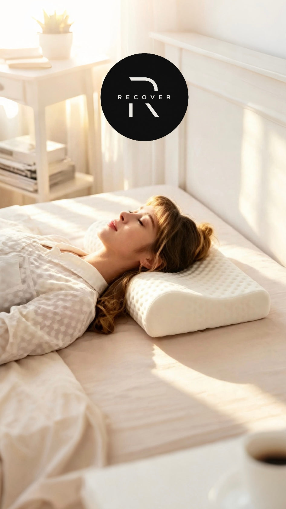 Japanese-Style Orthopedic Pillow — Bamboo Fibre Cover & Foam Support